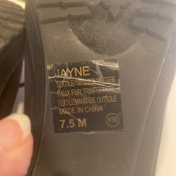 Jellypop Black Suede High Chunky Heel Booties - Picture 4 of 7